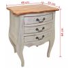 Bedside Cabinet Solid Reclaimed Wood 18.9"x13.8"x25.2"