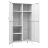 Wardrobe White 35.4"x19.7"x70.9" Steel