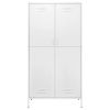 Wardrobe White 35.4"x19.7"x70.9" Steel