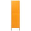 Wardrobe Mustard Yellow 35.4"x19.7"x70.9" Steel