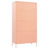 Wardrobe Pink 35.4"x19.7"x70.9" Steel