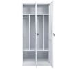 Wardrobe Light Gray 31.5"x19.7"x70.9" Steel