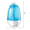 4L Ultrasonic Cool Mist Air Diffuser Humidifier w/LED Night Light Bedroom Office