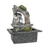 10.6inches Indoor Waterfall Fountain for Home Bedroom Desk Decoration