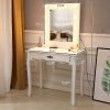 FCH Generous Mirror Single Pumping Foot With Bulb Warmer Dressing Table White--YS