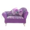 Purple Bowknot Jewelry Storage Box Organizer Love Seat Furniture Shape Mini Jewelry Holder