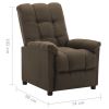 Recliner Brown Fabric