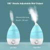 Mooka Humidifiers 2-in-1 Cool Mist Humidifier Diffuser for Baby Home Bedroom Office