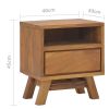 Bedside Cabinet 15.7"x11.8"x17.7" Solid Teak Wood