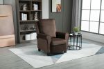 [Only for Pickup] 32.75'' Wide Velvet Manual Wing Chair Recliner, 2 Colors Available