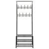 Free shipping Clothes Rack with Shoe Storage 68x32x182.5 cm