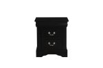 Louis Philippe III Nightstand in Black