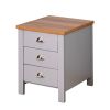 Living Room Storage Cabinet Bedroom nightstand with 3 Drawers 17.7 x 17.7 x 22.05 inch