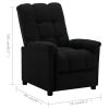 Electric Recliner Black Fabric