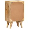 Bedside Cabinet 14.2"x11.8"x23.6" Solid Mango Wood