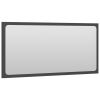 Bathroom Mirror Gray 31.5"x0.6"x14.6" Chipboard