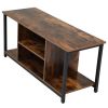 TV Stand for TV up to 50 inch 3 Tier Entertainment Center Modern TV Stand Media Console Table with Open Shelving Storage Wood Retro Industrial TV Cabi