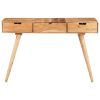 Dressing Table with Mirror 44.1"x17.7"x30" Solid Acacia Wood