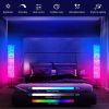 LED Floor lamp tuya smart control 32 colors and Dimming RGB light strip RGB modern lamp with fabric shade for livingroom bedroom party atmosphere ligh