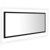 LED Bathroom Mirror Black 39.4"x3.3"x14.6" Chipboard