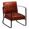 Lounge Chair Brown Genuine Leather