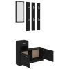 Hallway Unit Black 39.4"x9.8"x30.1" Chipboard