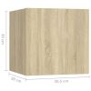 Bedside Cabinets 2 pcs Sonoma Oak 12"x11.8"x11.8" Chipboard