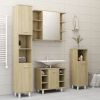 Bathroom Mirror Cabinet Sonoma Oak 31.5"x8.1"x25.2" Chipboard