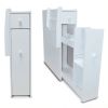 Bathroom Storage Cabinet Side Cabinet Space Saving Cabinet,White