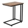 Living Room Bedroom & Small Spaces C Shaped Side Table End Table With Metal Frame