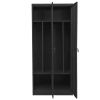 Wardrobe Anthracite 31.5"x19.7"x70.9" Steel