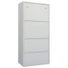 Wardrobe Light Gray 31.5"x19.7"x70.9" Steel