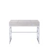 Saffron Vanity Desk in Natural & Chrome XH