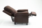 [Only for Pickup] 32.75'' Wide Velvet Manual Wing Chair Recliner, 2 Colors Available