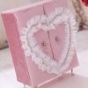 Pink Velvet Mini Jewelry Box Storage Organizer Lace Princess Wardrobe Furniture Shape Jewelry Holder