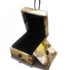 Khaki Retro Chinese Style Jewelry Gift Box Crane Jewelry Storage Organizer Box Pendant Necklace Jewelry Box