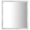 LED Bathroom Mirror Concrete Gray 15.7"x3.3"x14.6" Chipboard