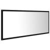 LED Bathroom Mirror Black 39.4"x3.3"x14.6" Chipboard