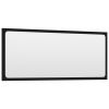 Bathroom Mirror Black 35.4"x0.6"x14.6" Chipboard