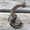 5 Pack Vintage Style Cast Iron Wall Coat Hooks Hat Hook Hall Tree 3 3/4" Coffee RT