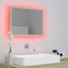 LED Bathroom Mirror Sonoma Oak 23.6"x3.3"x14.6" Chipboard