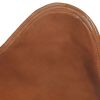 Foldable Butterfly Chair Brown Real Leather