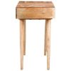 Dressing Table with Mirror 44.1"x17.7"x30" Solid Acacia Wood