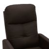 Recliner Dark Brown Fabric