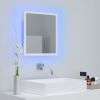 LED Bathroom Mirror White 15.7"x3.3"x14.6" Chipboard