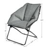 Folding Saucer Padded Chair Soft Wide Seat