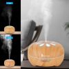 Zokop 2135yk 550ml Aroma Diffuser Brown Plastic with White Remote Controller Colorful Light RT