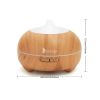 Zokop 21411yk 550ml Aroma Diffuser Brown Plastic with White Remote Control Colorful Light RT