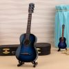 Mini Classical Guitar Wooden Miniature Guitar Model Musical Instrument Guitar Decoration Gift Decor For Bedroom Living Room