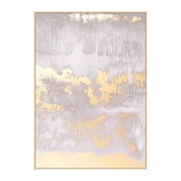 Abstract Canvas Handmade Oil Painting White Color Marble Vein on Canvas Poster Nordic Home Decor Wall Picture Bedroom Decoration (size: 100x150cm)